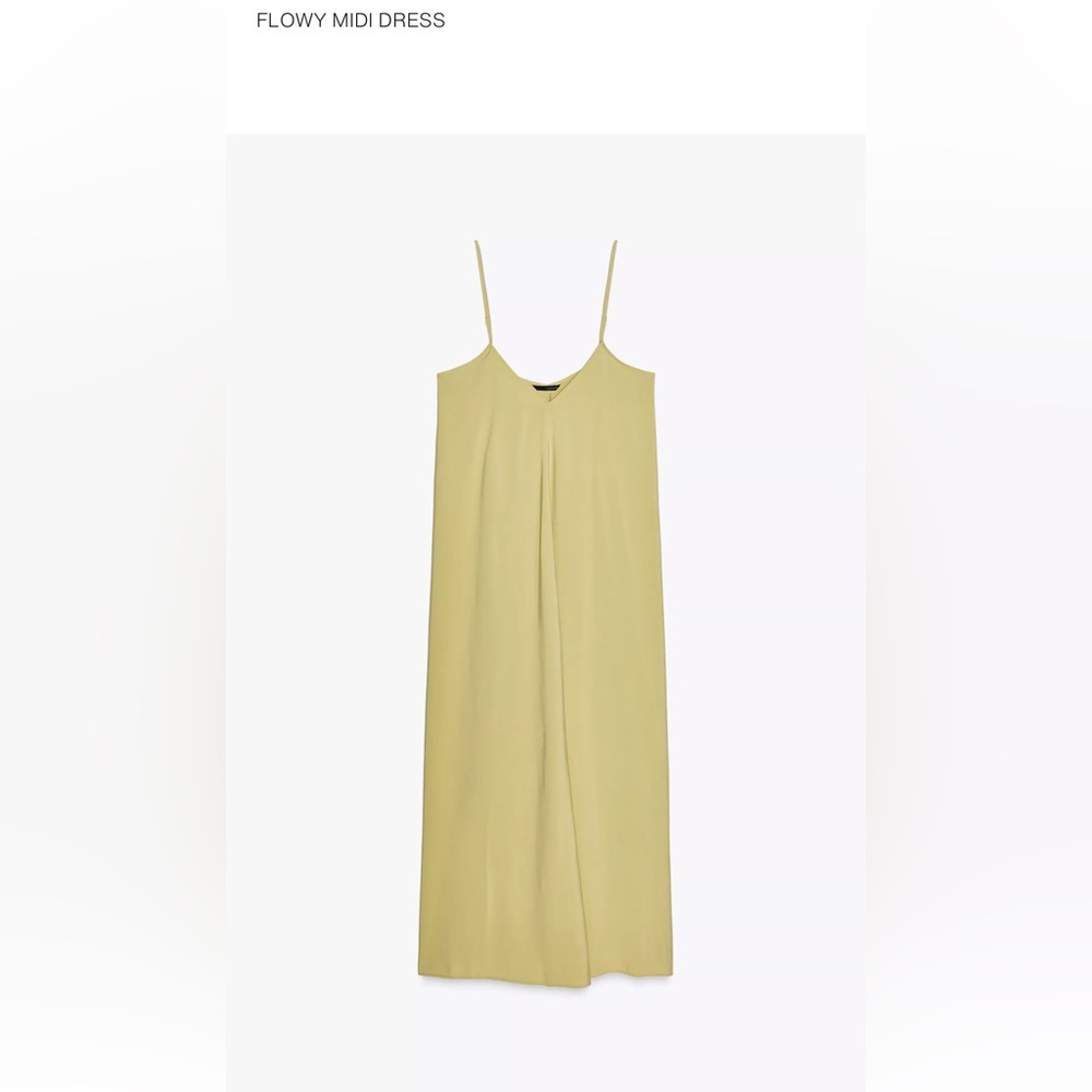 Zara Light Yellow Maxi Dress